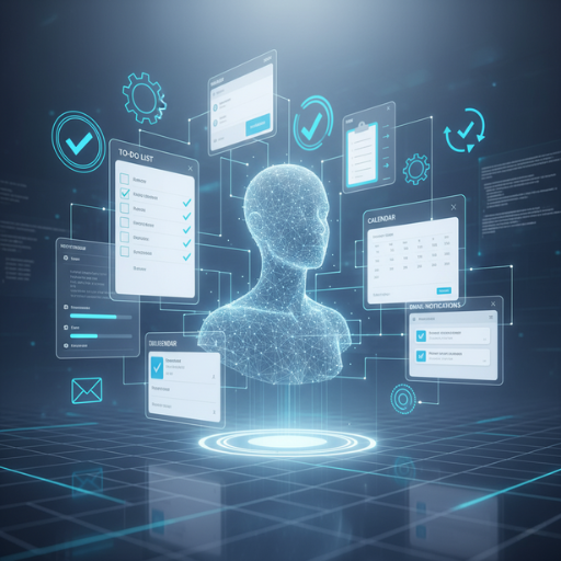 Digitales Dashboard mit automatisierten Aufgaben durch Künstliche Intelligenz – Effizienzsteigerung durch KI Produktivität